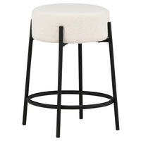 BARPALL i svart, vit  - vit/svart, Design, metall/textil (50/60/50cm) - Livetastic