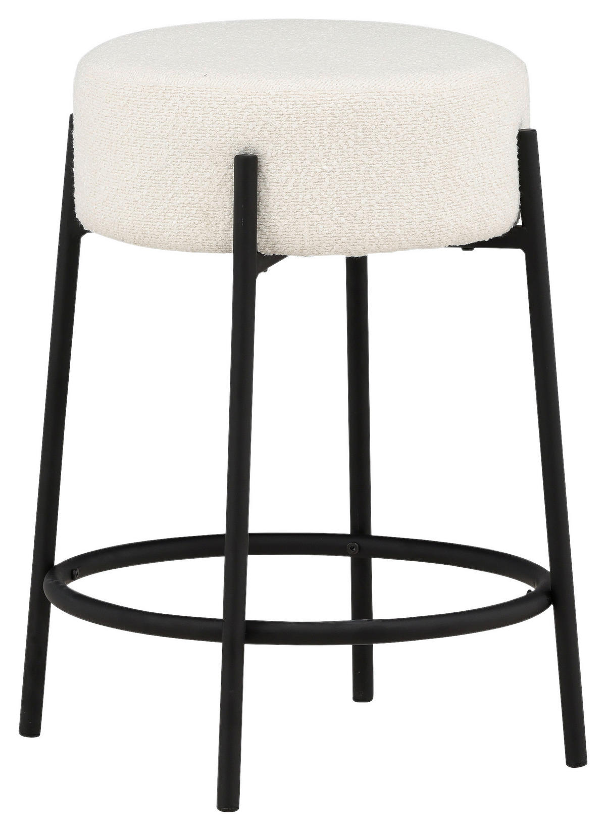 BARPALL i svart, vit  - vit/svart, Design, metall/textil (50/60/50cm) - Livetastic