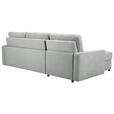 ECKSOFA Grau Webstoff  - Schwarz/Grau, KONVENTIONELL, Kunststoff/Textil (160/270cm) - Carryhome