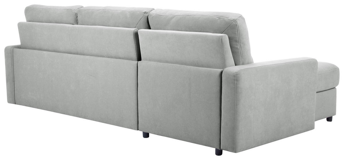 ECKSOFA Grau Webstoff  - Schwarz/Grau, KONVENTIONELL, Kunststoff/Textil (160/270cm) - Carryhome