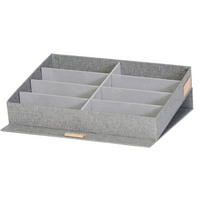 BRILLENBOX - Hellgrau, Basics, Karton/Textil (32/25/5,5cm) - Store It