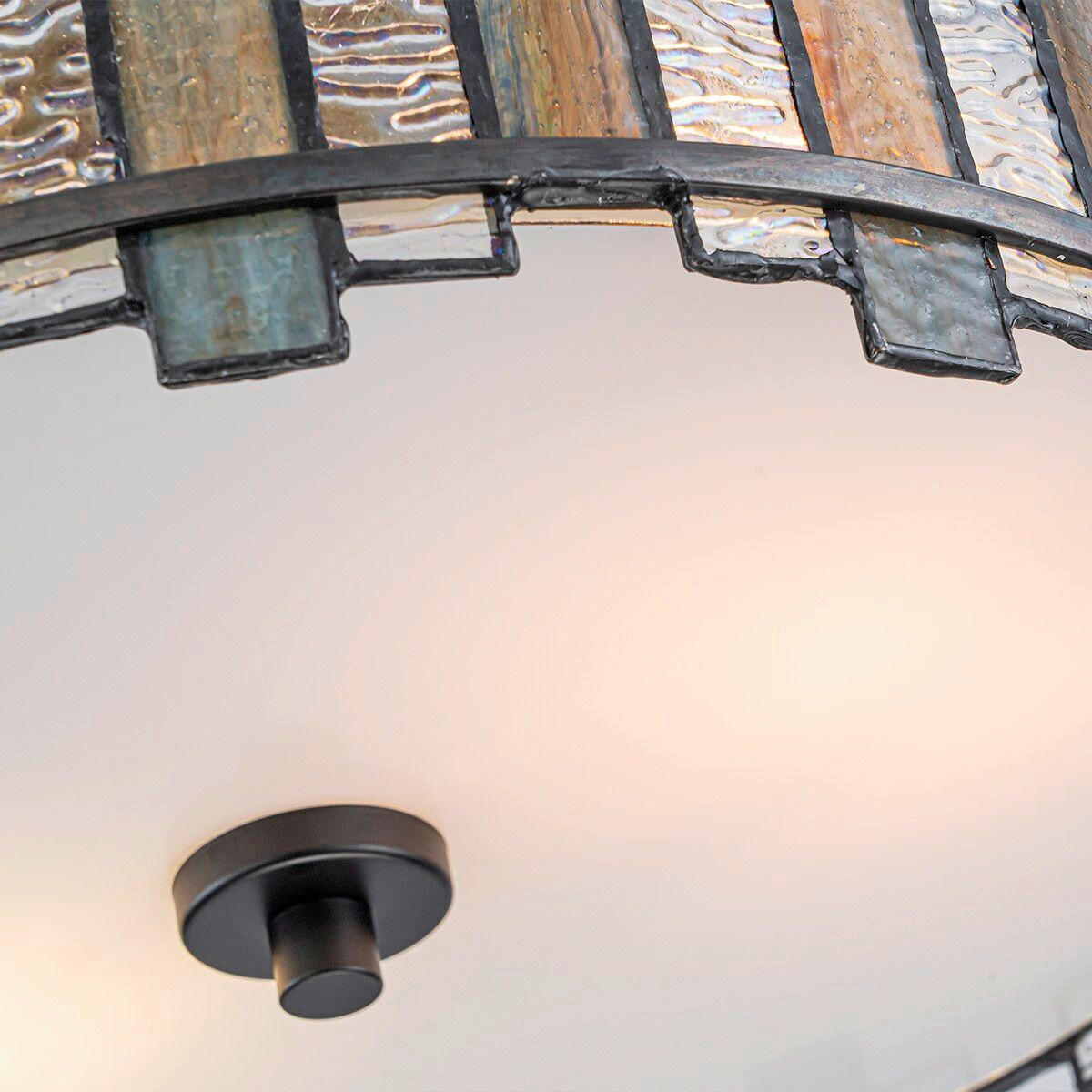 DECKENLEUCHTE Quoizel 16,5/35,6 cm  - Schwarz, Design, Glas/Metall (16,5/35,6cm) - Elstead Lighting