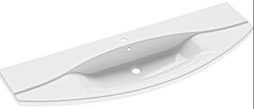 MOSDÓKAGYLÓ 144/4,5/49,5 cm  - fehér, Konventionell, kerámia (144/4,5/49,5cm) - Sadena