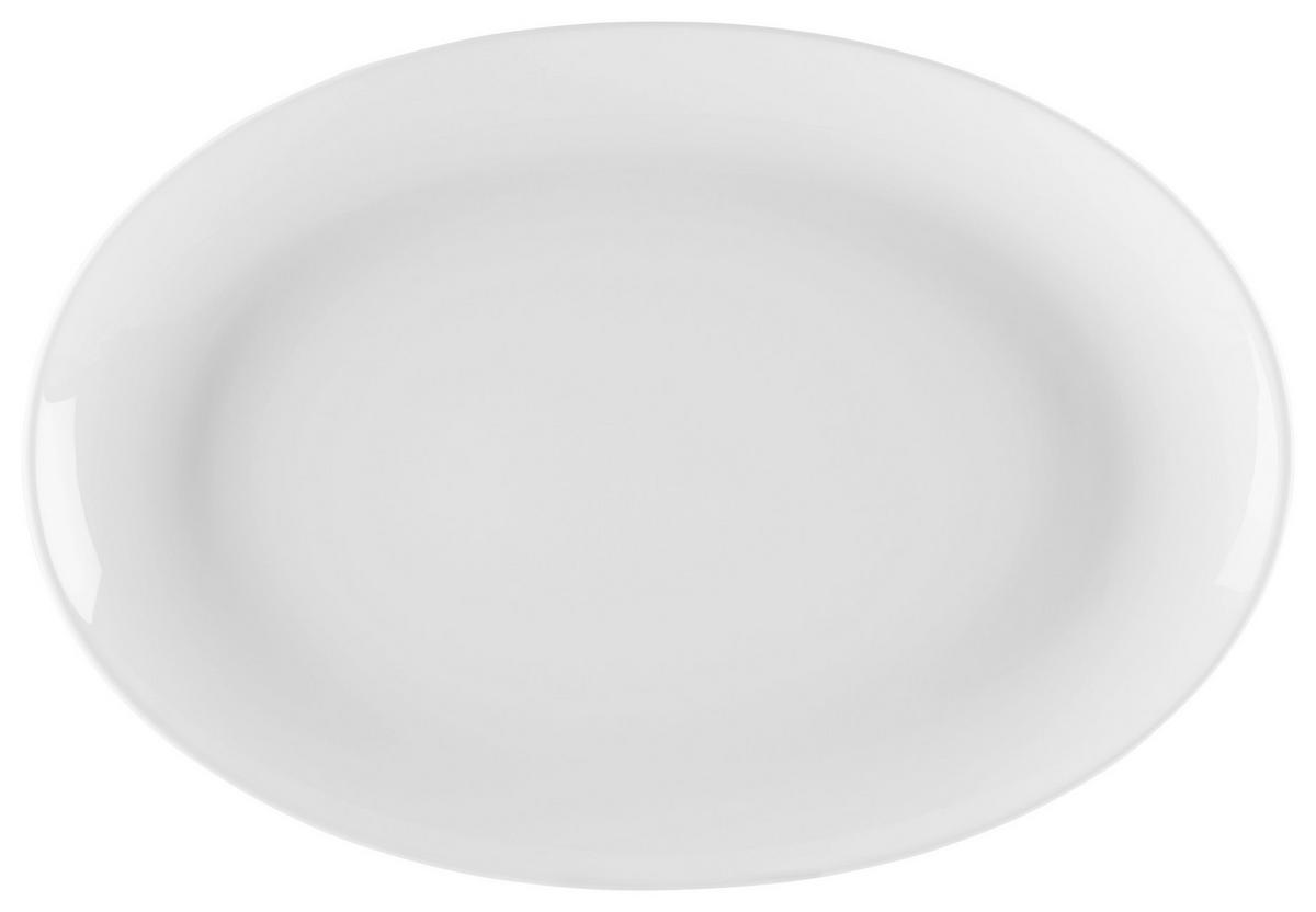 SERVIERPLATTE   35/25/3 cm  - Weiss, Basics, Keramik (35/25/3cm) - Seltmann Weiden