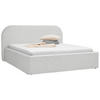 POLSTERBETT 180/200 cm  in Creme  - Creme/Schwarz, Design, Holz/Textil (180/200cm) - Boxxx