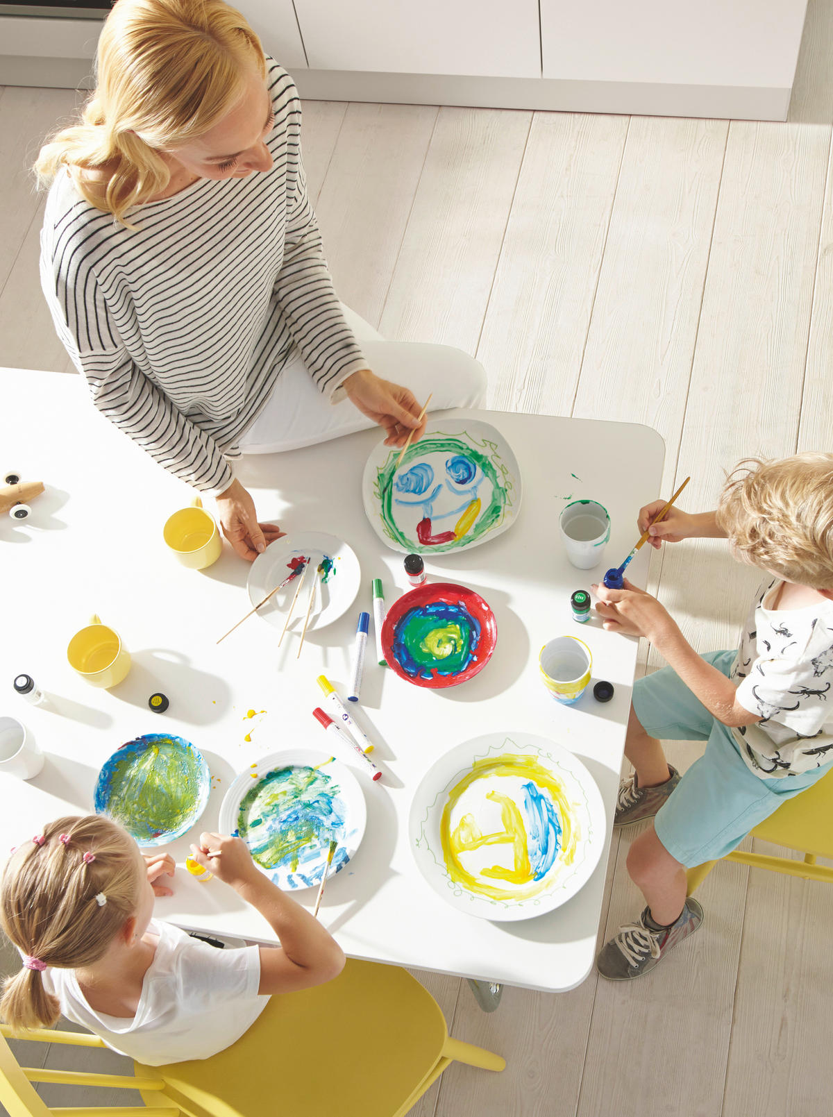 EINBAUKÜCHE UMANI  - Gelb/Grau, Design, Holzwerkstoff - Novel