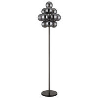 STOJACÍ LAMPA, 39,5/160 cm  - šedá/černá, Design, kov/plast (39,5/160cm) - Globo