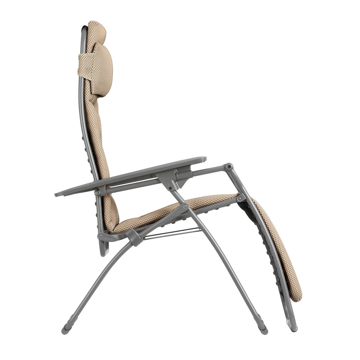 GARTEN-RELAXSESSEL Stahl  - Titanfarben/Mokka, Basics, Kunststoff/Textil (71/115/88cm) - Lafuma Mobilier