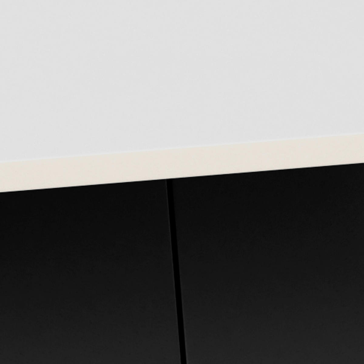 SOFFBORD i metall, keramik 80/80/45 cm  - vit/svart, Design, metall/keramik (80/80/45cm) - MID.YOU