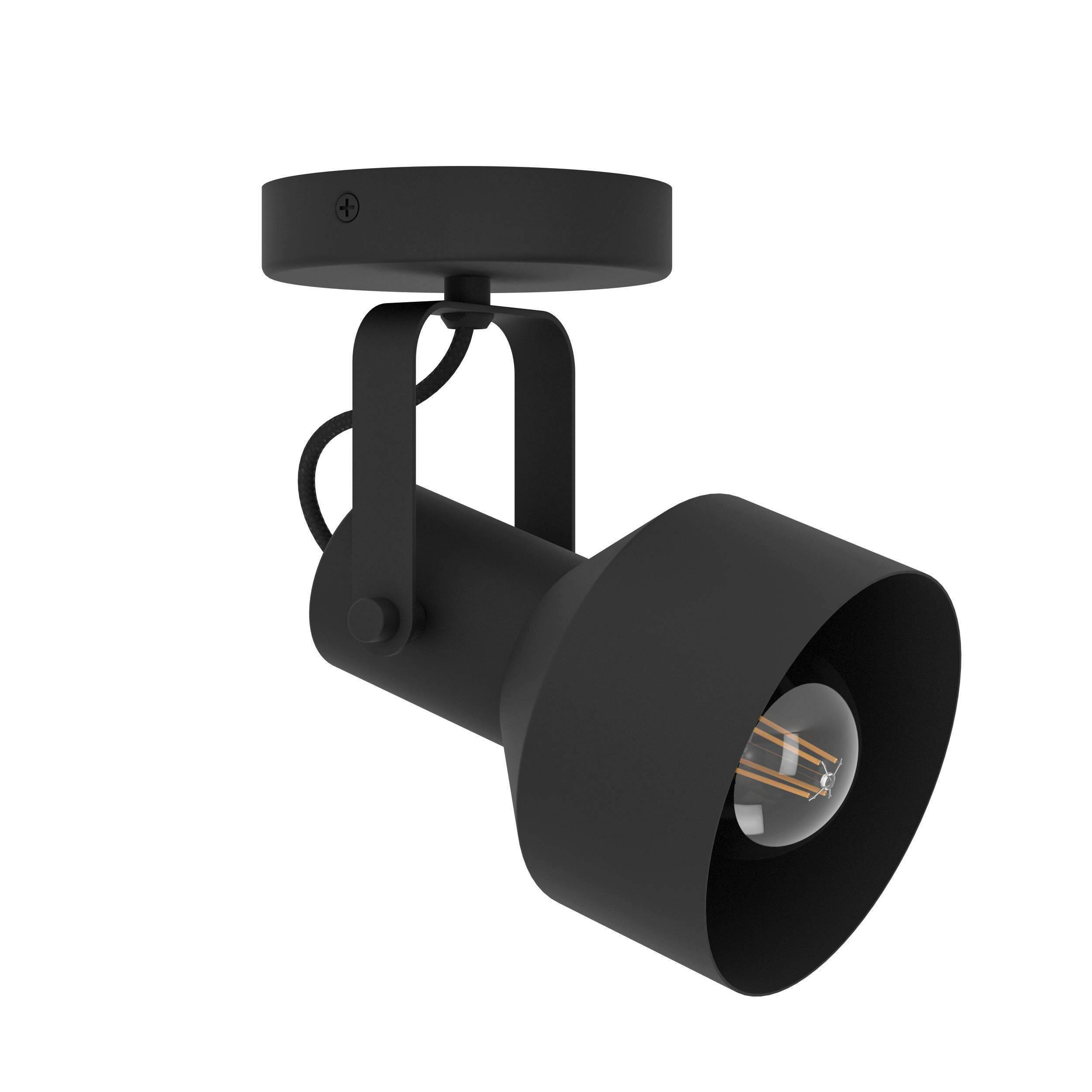 TAKLAMPA Casibare 12/18,5 cm  - svart, Design, metall (12/18,5cm) - Eglo