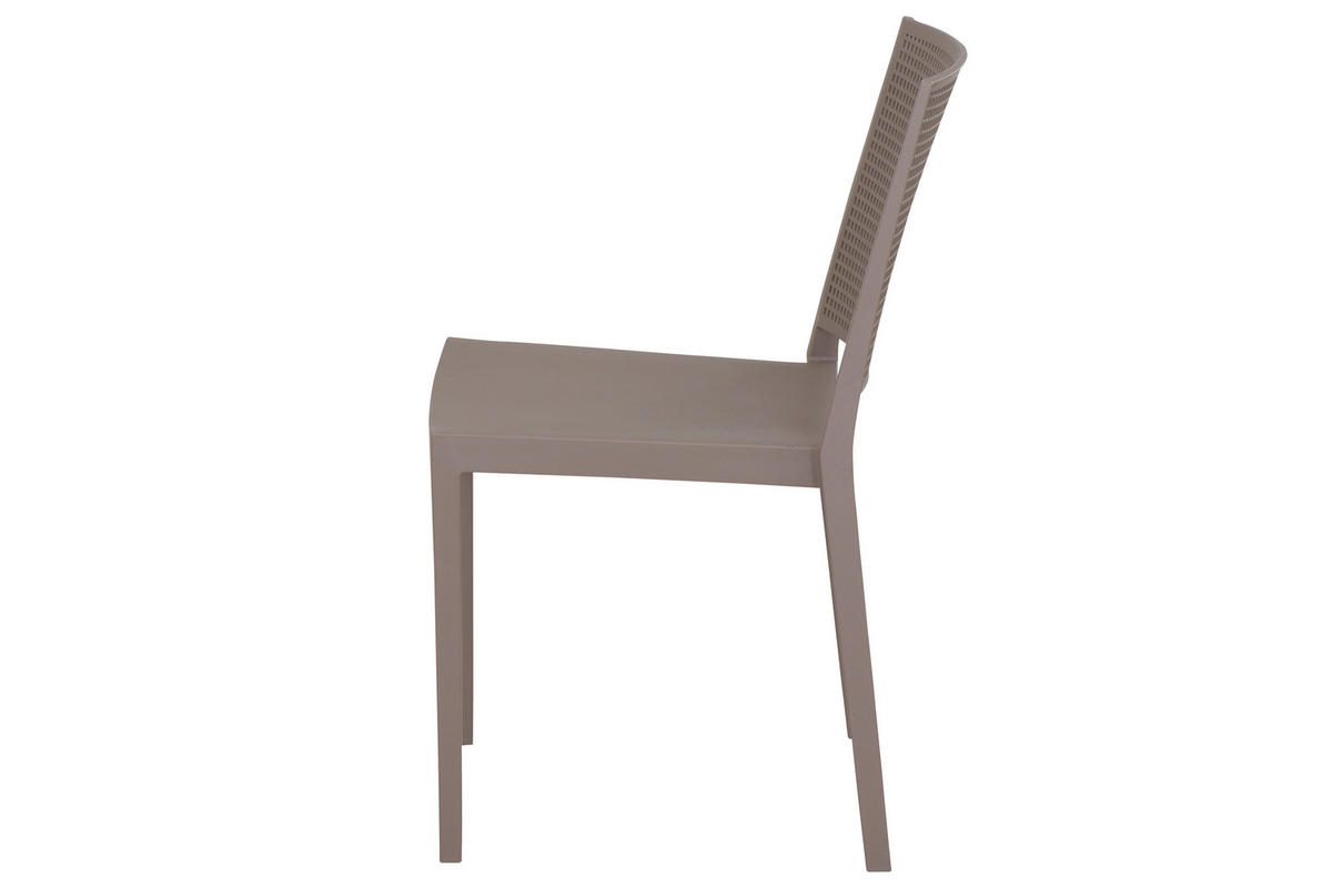 GARTENGARNITUR 3-teilig  - Taupe, Basics, Holzwerkstoff/Kunststoff (80/80/80cm) - Siena Garden