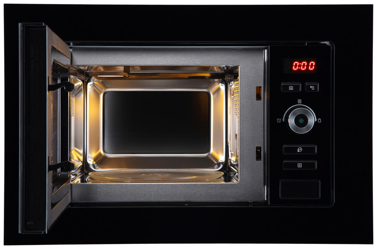 INBYGGD MIKROVÅGSUGN MW800G  - svart, Trend, metall/glas (59,5/38,8/34,4cm) - Respekta