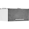 HÄNGEELEMENT Grau, Weiß - Alufarben/Weiß, Design, Holzwerkstoff/Metall (80/36/41,9cm) - Moderano