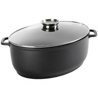 PEKÁČ 12 l - číra/čierna, Basics, kov/sklo (42/32/13,3cm) - Homeware Profession.