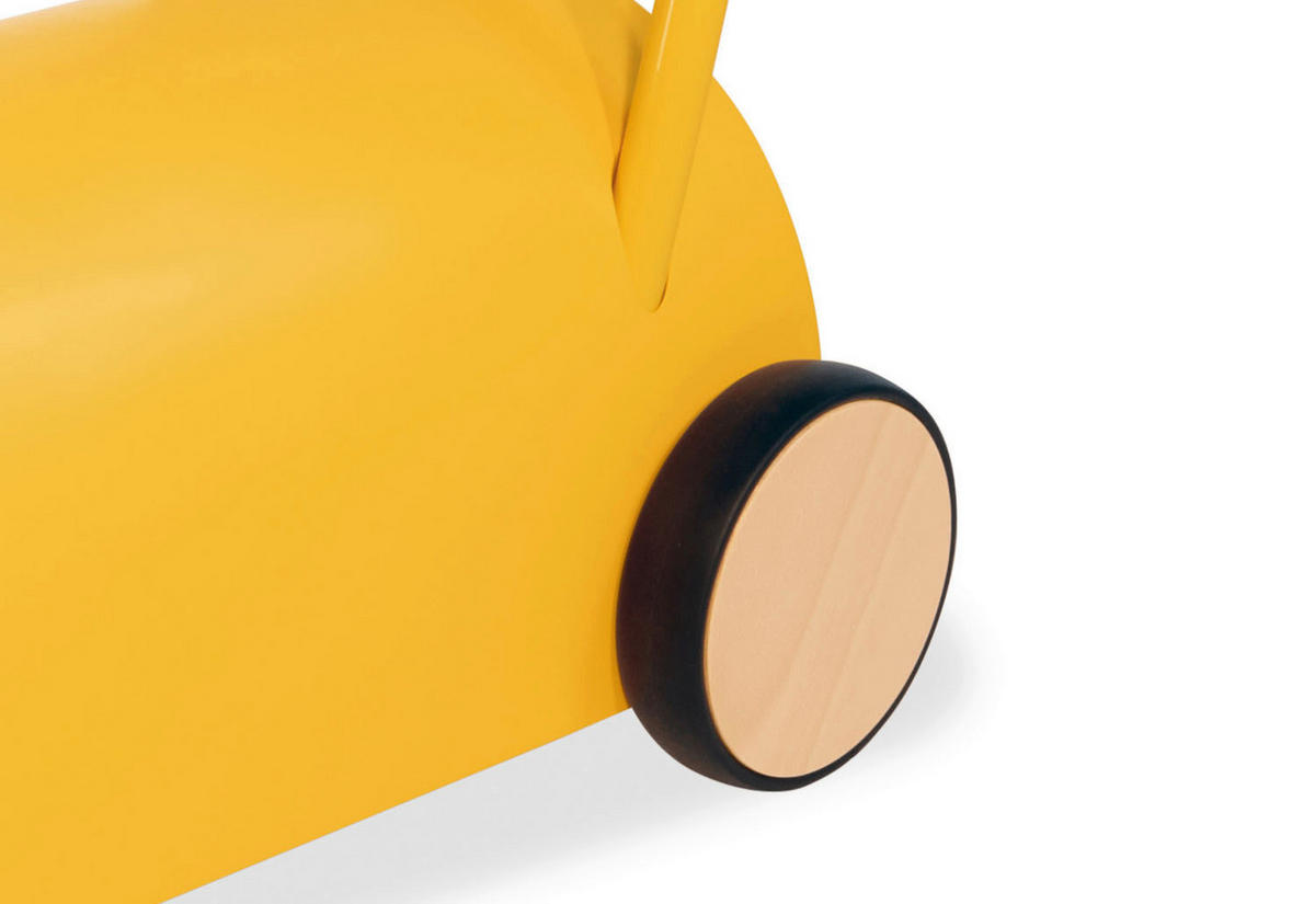 LAUFLERNWAGEN - Dunkelgelb, Basics, Holz (L 47 cm/B 31 cm/H 45 cmcm) - Pinolino