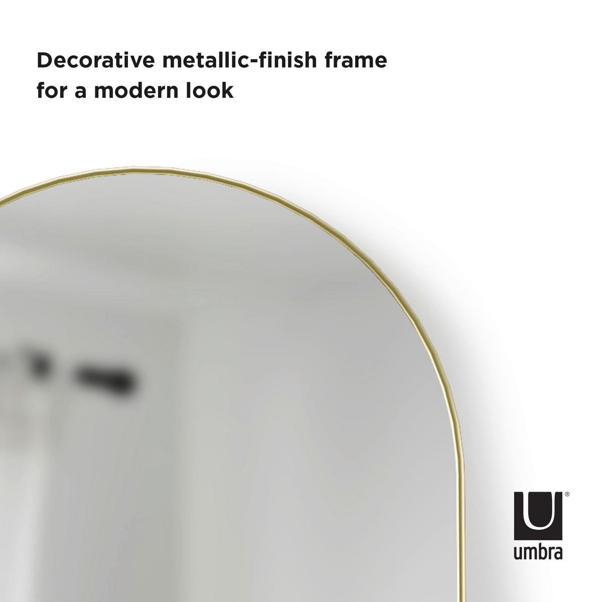 STANDSPIEGEL 51/158/4 cm  - Goldfarben, Basics, Glas/Metall (51/158/4cm) - Umbra
