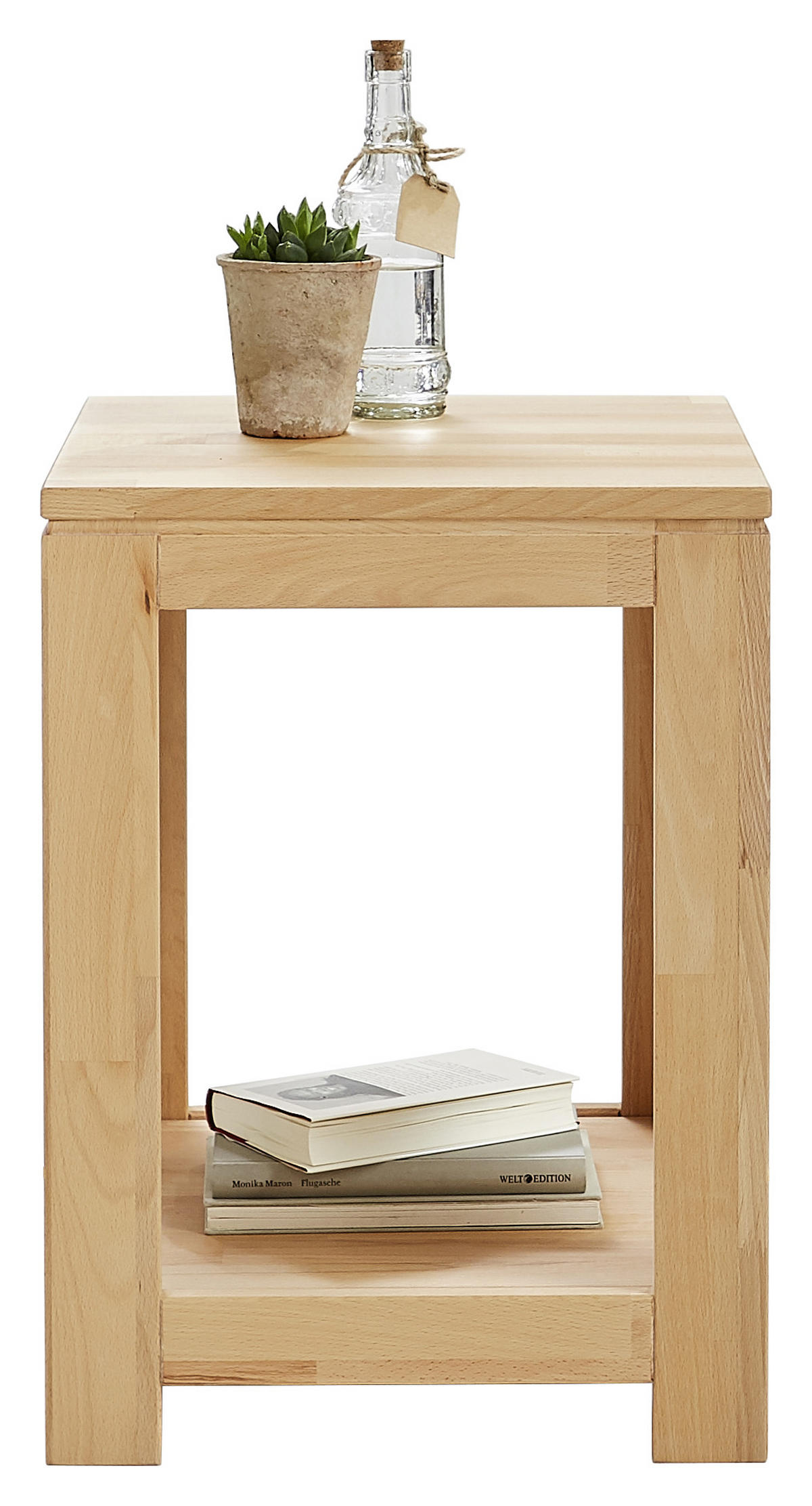 ODKLÁDACÍ STOLEK, jádrový buk, barvy buku - barvy buku, Konvenční, dřevo (40,5/40,5/55cm) - Linea Natura