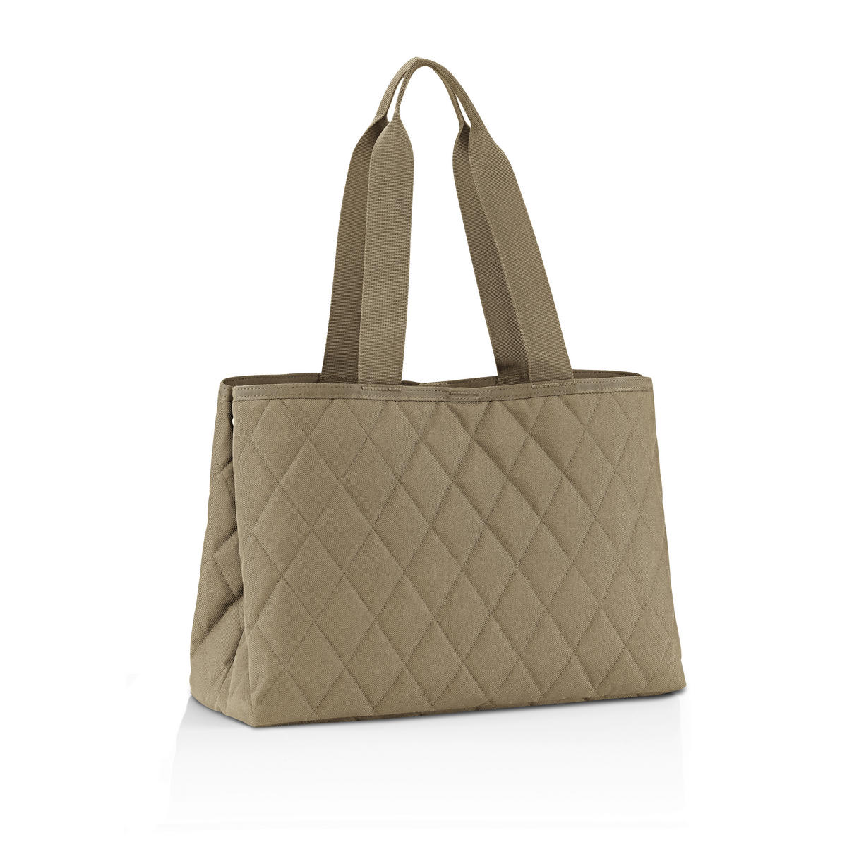 KABELKA SHOPPER olivovozelená - olivovozelená/tmavomodrá, Basics, textil (39/28/16cm) - Reisenthel