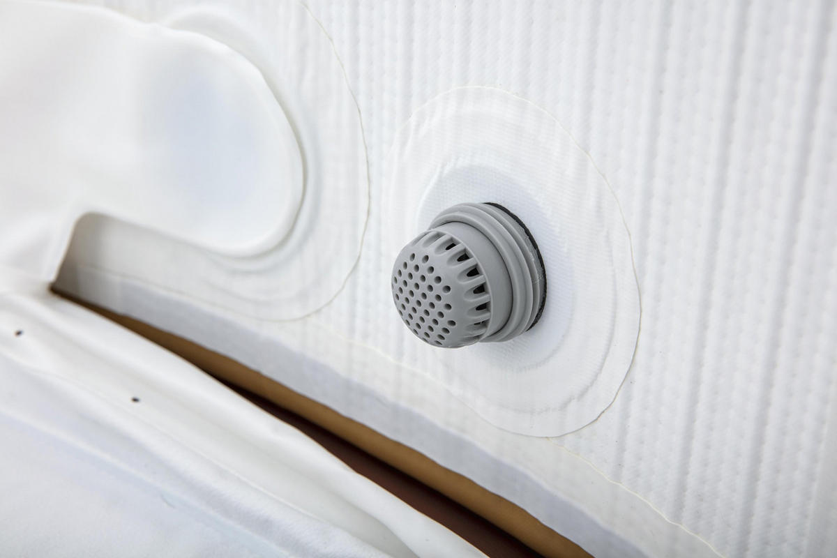 WHIRLPOOL HELSINKI AIRJET 60025 180/66 cm  - Braun/Weiß, Trend, Kunststoff/Metall (180/66cm) - Bestway