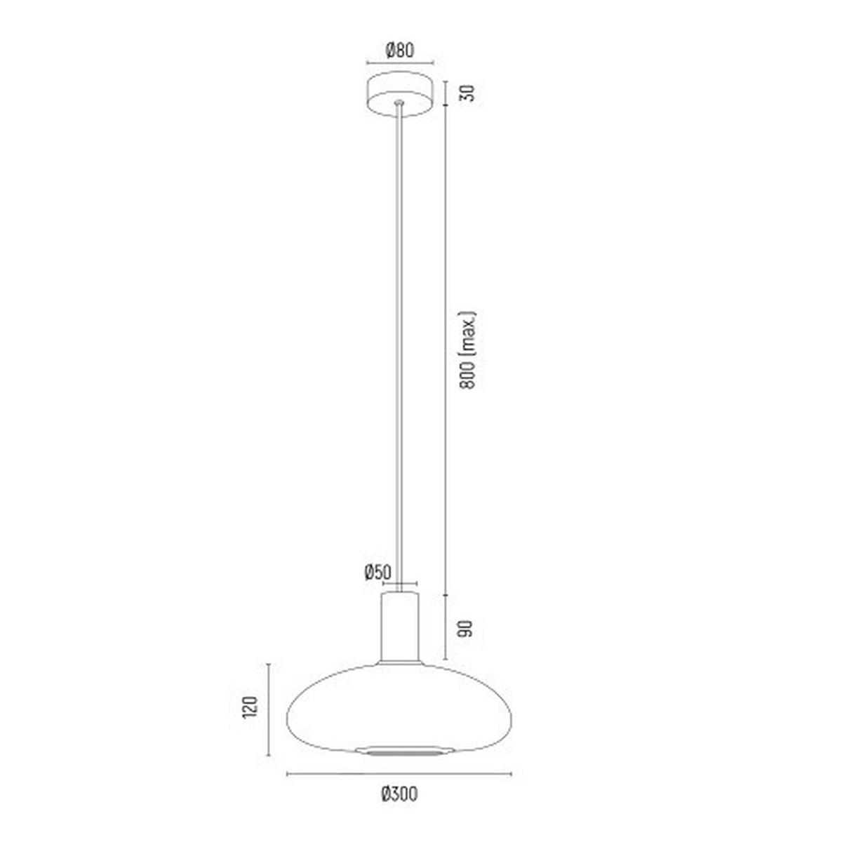 HÄNGELEUCHTE SAGUNTO PLUS 104/30/30 cm   - Schwarz/Weiß, Basics, Glas/Metall (104/30/30cm)