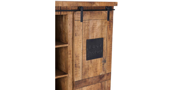 HIGHBOARD  in 145/145/45 cm  - Schwarz/Naturfarben, KONVENTIONELL, Holz/Holzwerkstoff (145/145/45cm) - Landscape