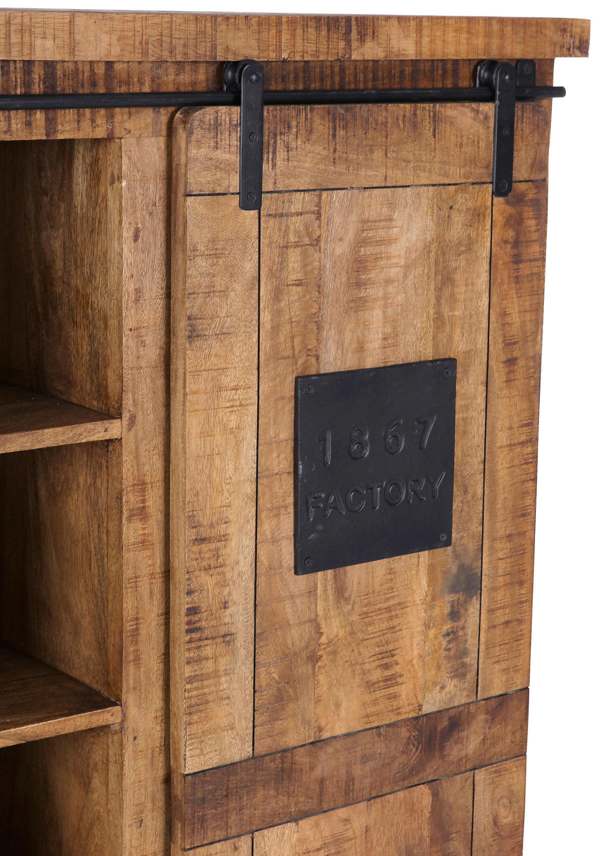 HIGHBOARD  in 145/145/45 cm  - Schwarz/Naturfarben, KONVENTIONELL, Holz/Holzwerkstoff (145/145/45cm) - Landscape