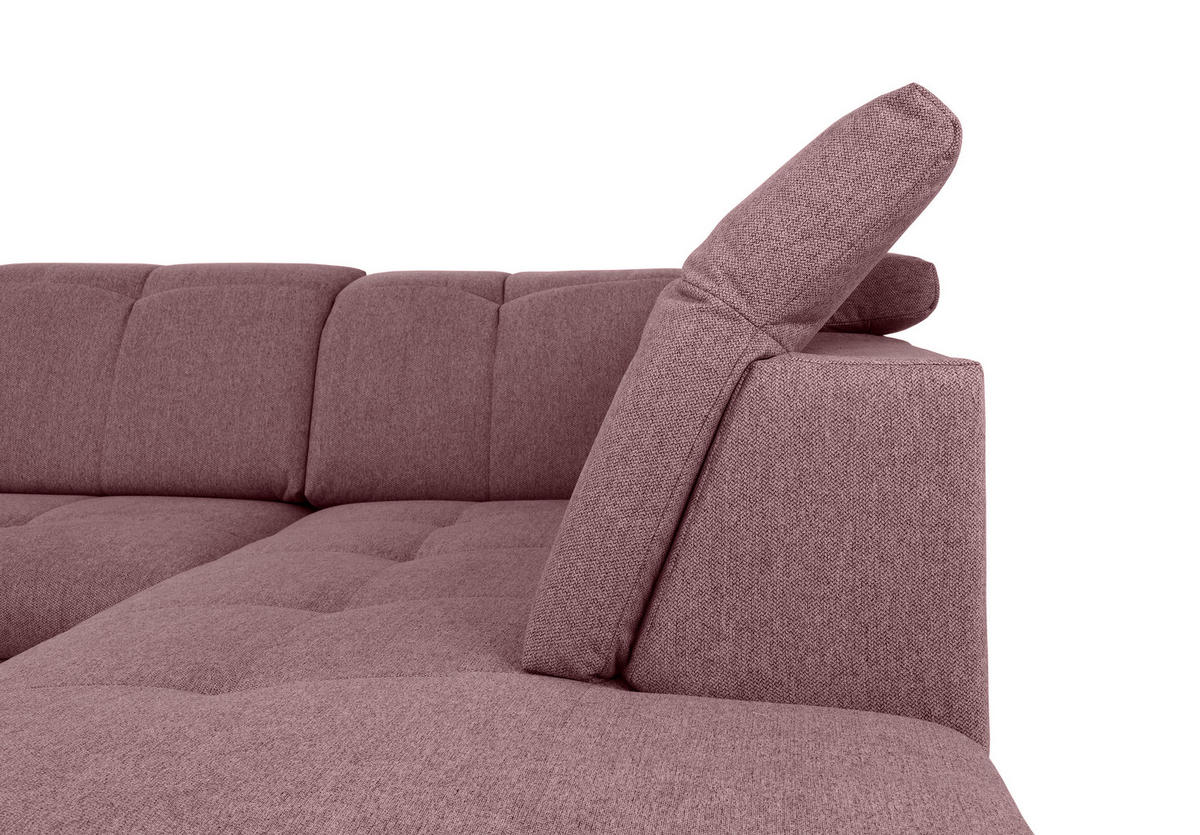 WOHNLANDSCHAFT in Beere  - Beere/Grau, Design, Textil/Metall (173/328/215cm) - MID.YOU