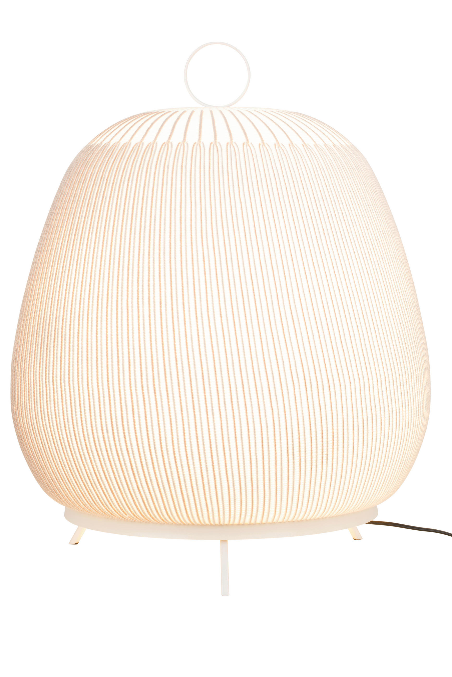 STEHLEUCHTE 45/54 cm  - Weiß, Trend, Kunststoff/Textil (45/54cm) - Collett's Monde