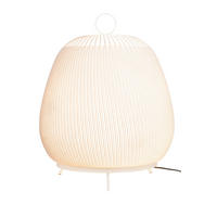 STEHLEUCHTE 45/54 cm  - Weiß, Trend, Kunststoff/Textil (45/54cm) - Collett's Monde