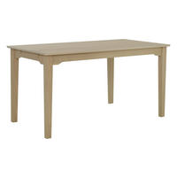MATBORD 140/80/75 cm massivt trä  trä utdragbar, finns i olika storlekar, finns i olika trädekorer rektangulär ek Bianco  - ek Bianco, Design, trä (140/80/75cm) - Best Price