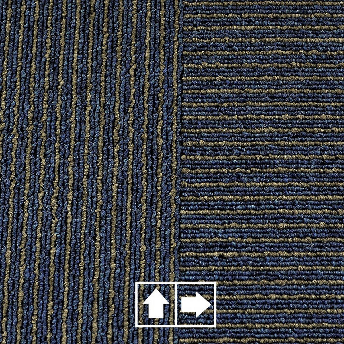 TEPPICHFLIESE - Blau, Basics, Kunststoff/Textil (50/50cm) - Esposa