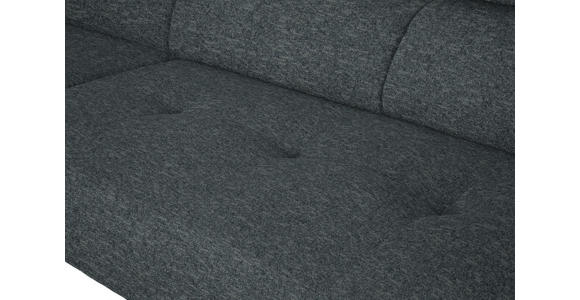 ECKSOFA in Chenille Grau 205/280 cm - Schwarz/Grau, Design, Textil/Metall (205/280cm) - Xora