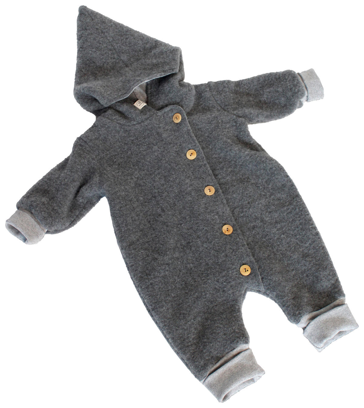 OVERALL - Anthrazit, Natur, Textil (GR 62/68null) - Naturkind