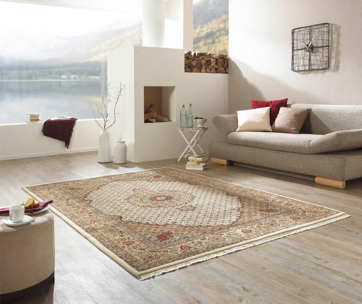 ORIENTÁLNÍ KOBEREC, 90/160 cm hnědá, krémová - krémová/hnědá, Lifestyle, textil (90/160cm) - Cazaris