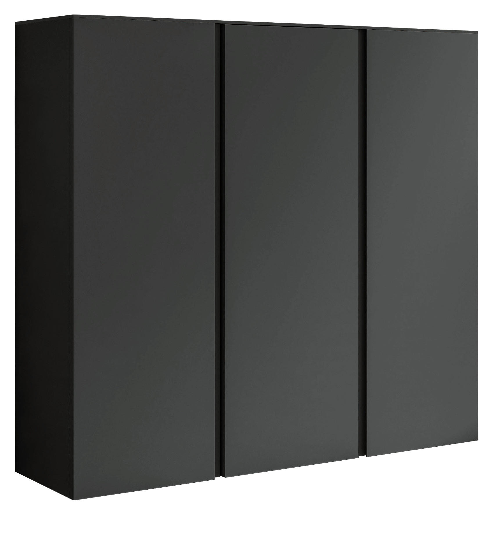 SCHUHSCHRANK Anthrazit  - Anthrazit, Design, Glas/Holzwerkstoff (120/110/33cm) - Moderano