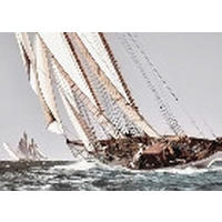 GLASBILD Strand & Meer 120/80 cm  - Multicolor, Basics, Glas/Papier (120/80cm)