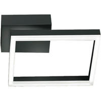 LED-WANDLEUCHTE Bard 30/30/5,5 cm  - Anthrazit, Design, Kunststoff/Metall (30/30/5,5cm) - Fabas Luce