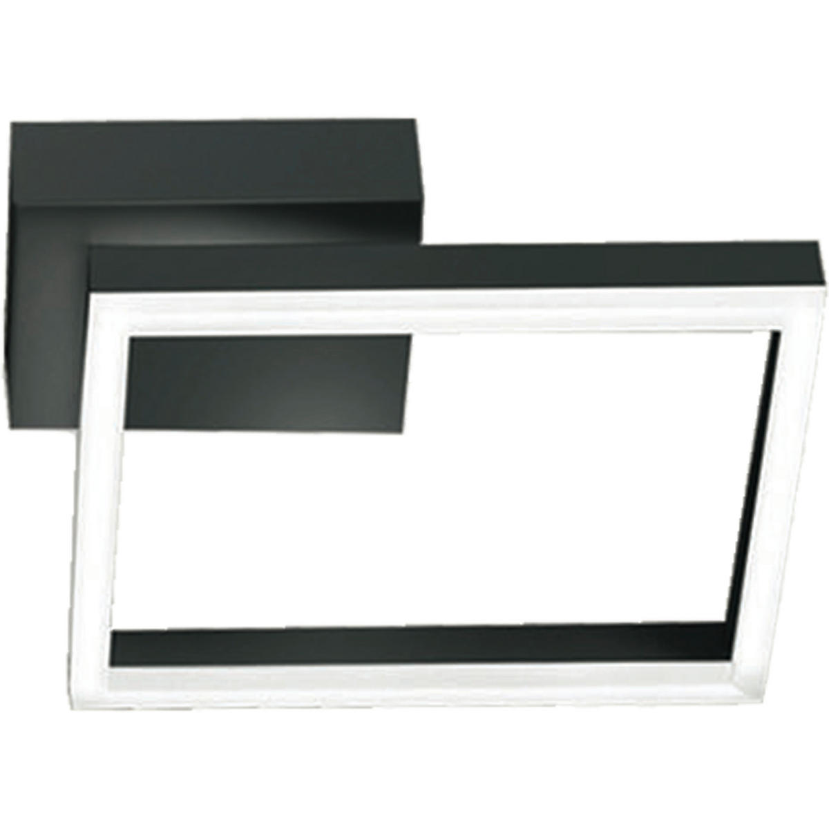 LED-WANDLEUCHTE Bard 30/30/5,5 cm  - Anthrazit, Design, Kunststoff/Metall (30/30/5,5cm) - Fabas Luce