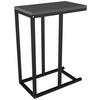 BEISTELLTISCH 46/26/63 cm Anthrazit, Schwarz rechteckig  - Anthrazit/Schwarz, Design, Holzwerkstoff/Metall (46/26/63cm) - MID.YOU