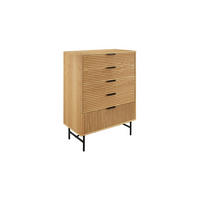 KOMMODE  in 80/113/40 cm  - Eichefarben/Schwarz, Design, Holz/Holzwerkstoff (80/113/40cm) - Livetastic
