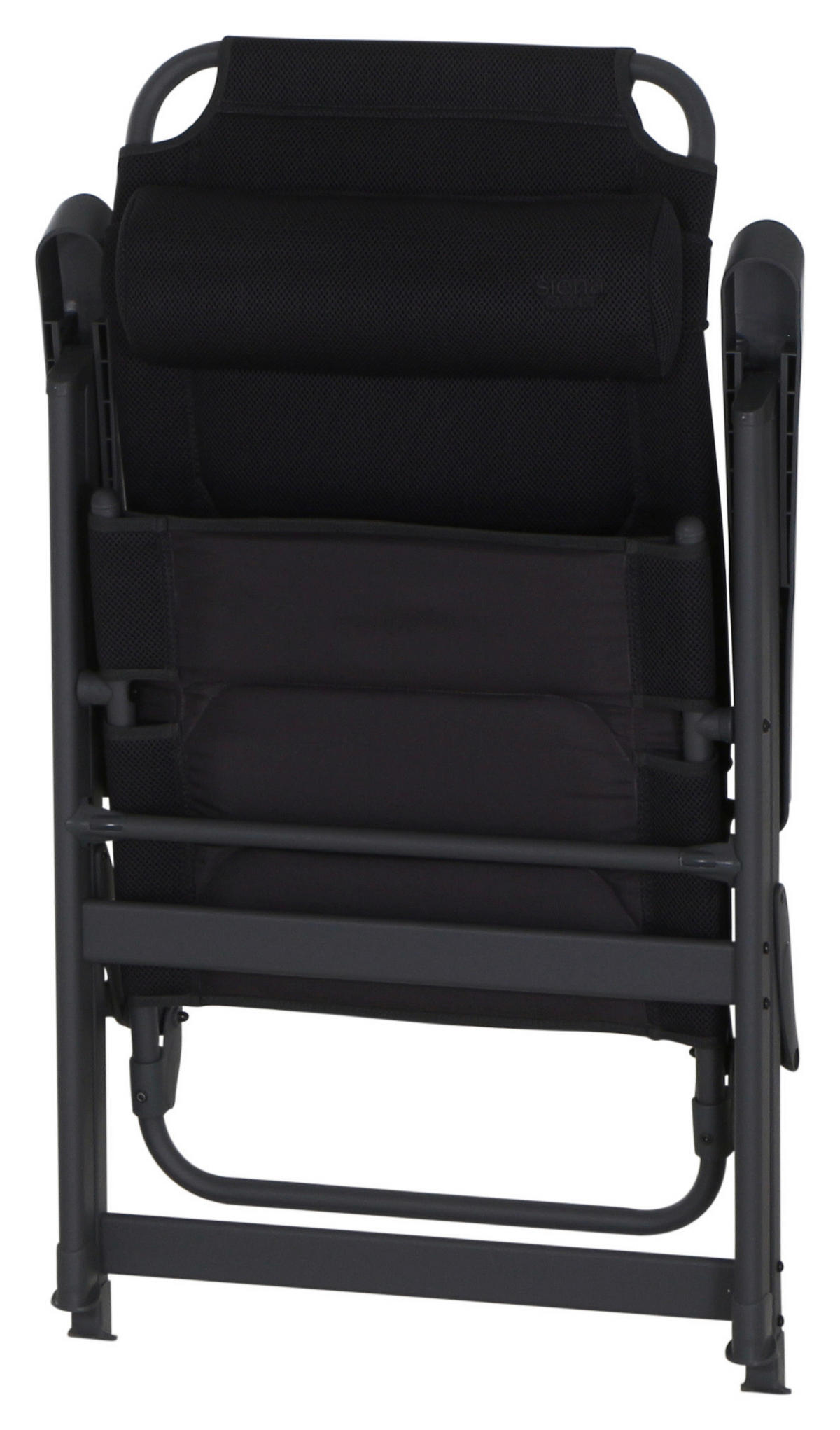 CAMPINGSESSEL - Anthrazit, KONVENTIONELL, Textil/Metall (61/121/76cm) - Siena Garden