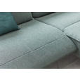 ECKSOFA Petrol Flachgewebe  - Anthrazit/Petrol, Design, Textil (164/280cm) - Ambiente