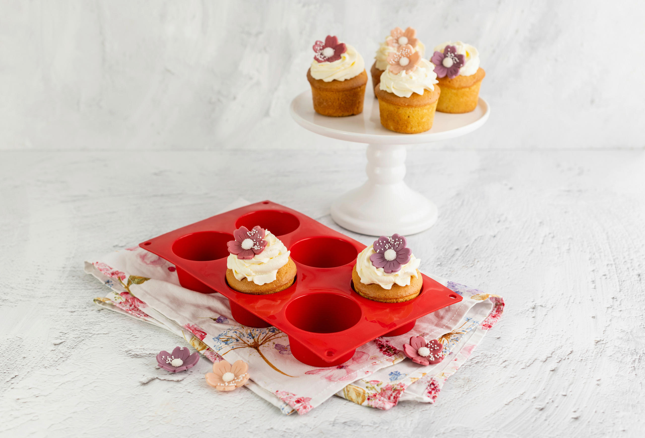 MUFFINFORM - Rot, Basics, Kunststoff (30cm) - Dr.Oetker