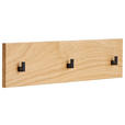 HAKENLEISTE  in Wildeiche furniert Eichefarben  - Eichefarben, Natur, Holz (85/18/2cm) - Linea Natura