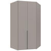 ECKKLEIDERSCHRANK 120/236/120 cm  - Schwarz/Grau, MODERN, Holzwerkstoff/Metall (120/236/120cm) - MID.YOU