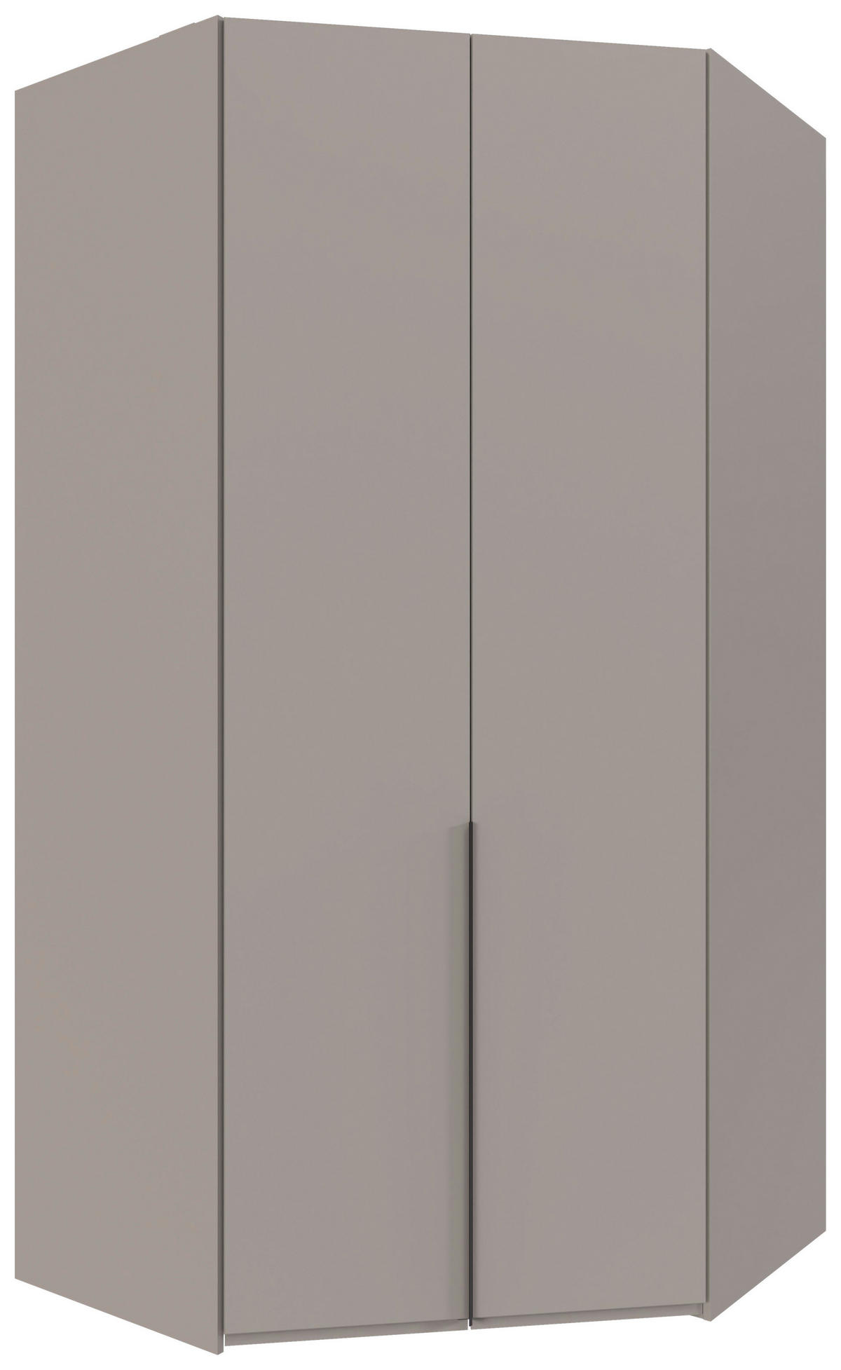 ECKKLEIDERSCHRANK 120/236/120 cm Grau, Sahara  - Schwarz/Grau, MODERN, Holzwerkstoff/Metall (120/236/120cm) - MID.YOU