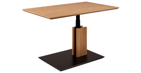 COUCHTISCH in Holz, Holzwerkstoff 100/60/47 cm  - Eichefarben/Schwarz, Natur, Holz/Holzwerkstoff (100/60/47cm) - Venda