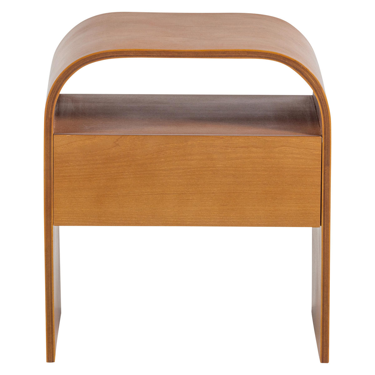 NACHTTISCH 40/45/34 cm  - Braun, Basics, Holzwerkstoff (40/45/34cm) - Livetastic