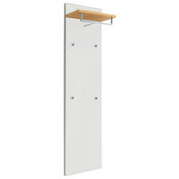 GARDEROBENPANEEL  in 42/170/27 cm  - Weiss/Eiche Bianco, Design, Glas/Holz (42/170/27cm)