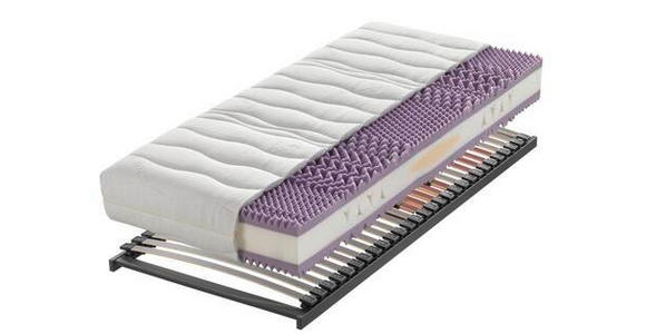 MATRATZENSET 90/200 cm - Anthrazit/Rot, Basics, Holz (90/200cm) - Sleeptex